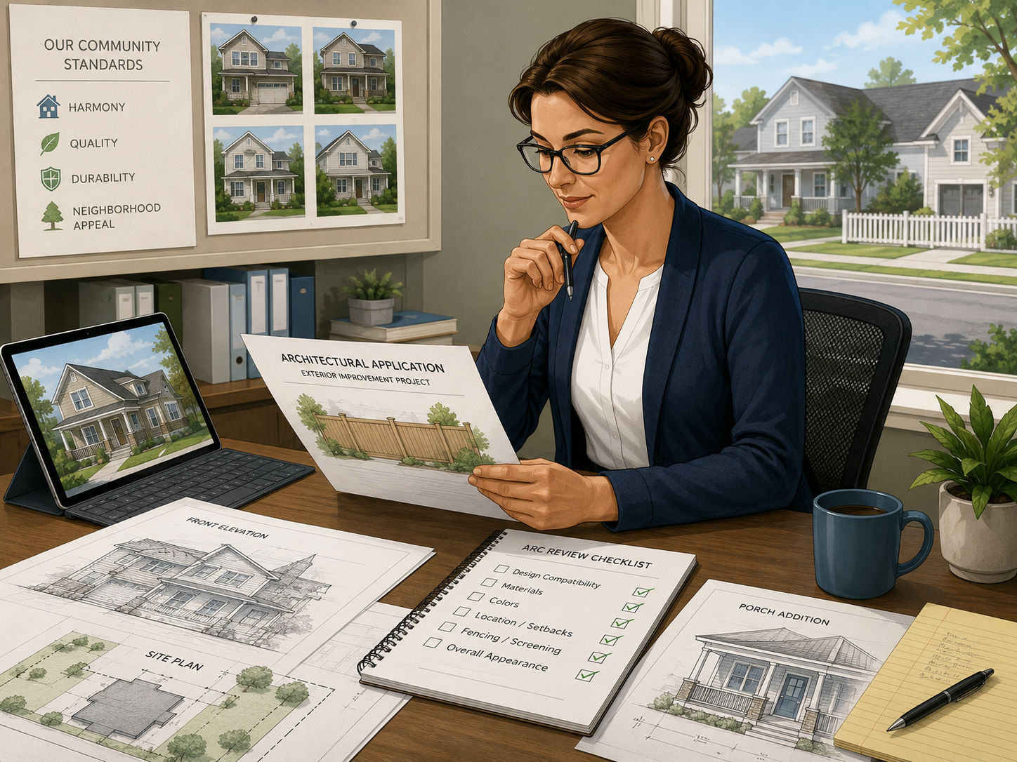 HOA ARC review illustration